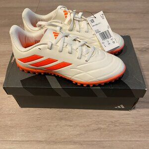 Adidas Copa Pure.4 TF J Kids Soccer Cleats Cream Orange Size 2 NWT